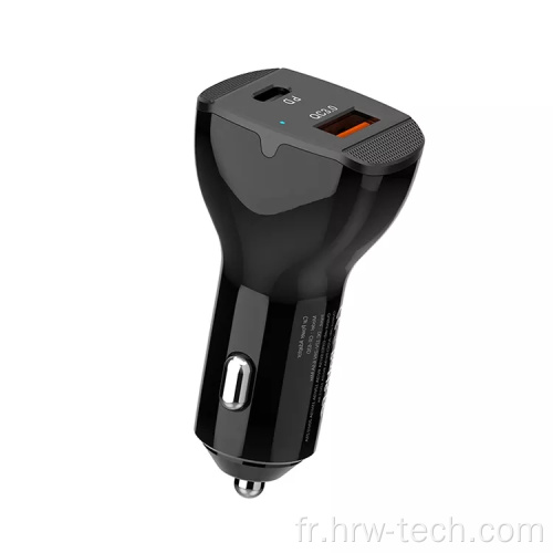 Chargeur de voiture à charge rapide pour téléphone portable